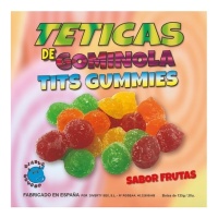 Fruitsmaak gummies in de vorm van borsten met suiker - 125 gr