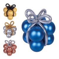 Ballonset in de vorm van een cadeau - 12 stuks