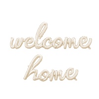 Globe letters Welcome Home van 2,58 x 0,55 m