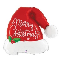 Kerstmuts ballon van 67 x 58 cm - Grabo