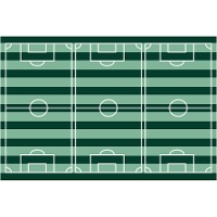 Voetbalveld tafelkleed van 1,20 x 1,80 m