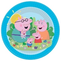 Peppa Pig-bordjes 'Liefde' van 23 cm - 8 stuks