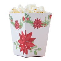 Hoge Kerst Poinsettia Doos - 12 stuks