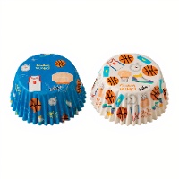 Papieren cupcakevormpjes met basketbalprint - Decora - 36 stuks