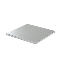 Bakplaat voor taarten van 25 x 25 x 1,2 cm vierkant