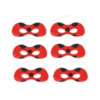 Ladybug Actiemaskers - 6 stuks