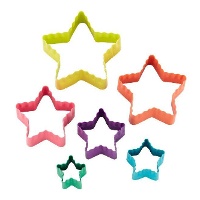 Dubbelzijdige ster uitstekers - Wilton - 6 stuks
