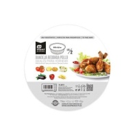 Deksel voor wegwerp ronde container van 21 x 5,7 cm - 125 stuks