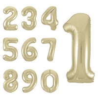 Gouden nummerballon van 86,3 cm - Unique - 1 stuk