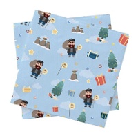Olentzero-servetten 16,5 x 16,5 cm - 20 stuks