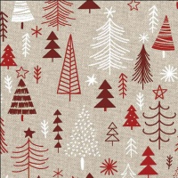 Canvas Stof Gerecycled Oh Kerstboom - Katia