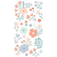 Lentebloemen stickers - 1 vel