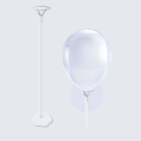 Tafelcentrum voor witte ballonnen van 40 cm