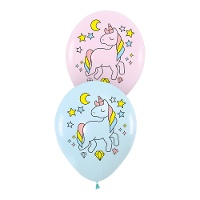 Unicorn Pastel Latex Ballonnen 30 cm - 6 Stuks
