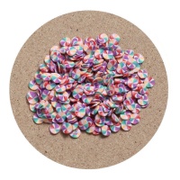 Decoratieve pastelkleurige molentjes van 0,5 cm