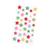 3D Stervormige Kleurrijke Stickers - 32 stuks