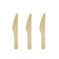 Houten messen van 16 cm - 8 stuks
