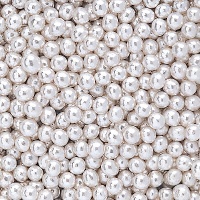 Zilveren 4 mm parelsuiker - Dekora - 500 gr