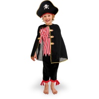 Klassiek piratenkostuum met cape voor kinderen
