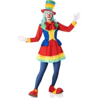 Micolor clown kostuum voor vrouwen