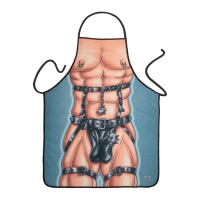 Schort voor mannen in sadomasochistische stijl