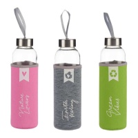 Fles van 0,50 L in 3 kleuren assortiment - Vivalto - 1 stuk