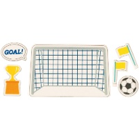 2D-suikerdecoratie voor voetbaltaart - 12 stuks