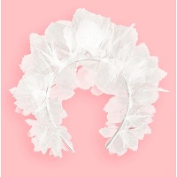 Witte bloemen diadeem