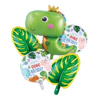 Bouquet de dinosaurio feliz - 5 unidades