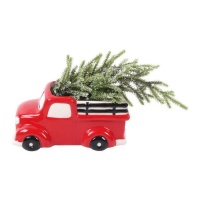 Kerstvoertuig Figuur 24 x 14 x 11 cm