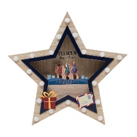 Ster Figuur van de Drie Koningen met Licht van 35 cm