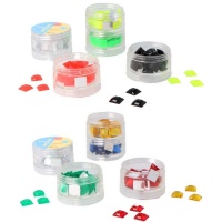 Vierkante acryl edelstenen in kleuren van 12 x 12 mm - 125 stuks