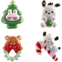 Decoratieve figuurtjes voor roscón - kersthondjes, 3-3,5 cm - Dekora - 50 stuks