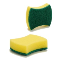 Schuurspons 10 x 8 x 3 cm ovaal
