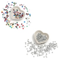 Glitter cirkel pailletten van 0,6 cm - 5 gr