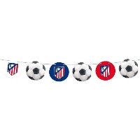 Atlético de Madrid-slinger met clublogo's en voetballen - 12 stuks