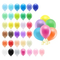 Biologisch afbreekbare pastelkleurige latex ballonnen van 30 cm - PartyDeco - 10 stuks