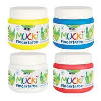 Vloeibare stoepkrijtverf van 120 ml in set - Kreul - 4 stuks