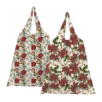 Opvouwbare kerststoffen tas - 1 stuk