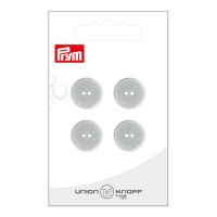 Grijze knopen van 1,5 cm met twee gaten - Prym - 4 stuks