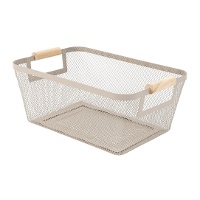 Metalen mand van 33,2 x 21,5 x 13,3 cm