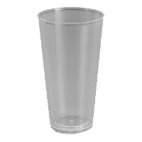Doorzichtige plastic combi-glazen van 450 ml - 25 stuks