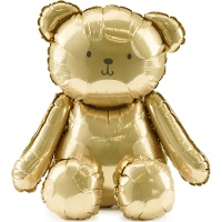 Gouden Teddybeer Ballon van 42 x 38 cm