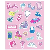 Barbie-stickers - 4 vellen