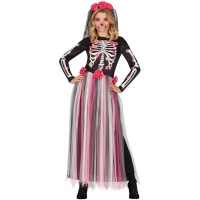 Catrina kostuum met lange tule rok