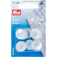 Knoppen van 1,7 cm voor blouses en pyjama's - Prym - 15 stuks