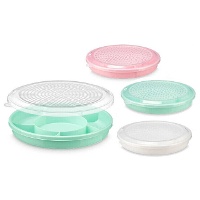 Tupper met compartimenten, luchtdicht, assortiment - 1 stuk