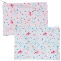 Toilettasje met vlinders 28 x 21 cm - 1 stuk