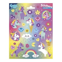 Unicorn Stickers 2 van 15,6 x 20 cm - 1 vel