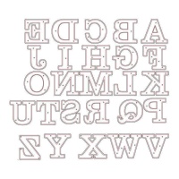 Zag Hoofdletter Print Alfabet Stans - Misskuty - 26 stuks